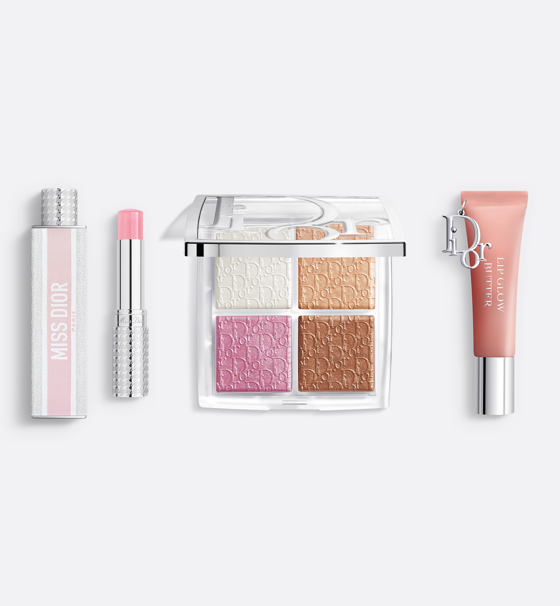 Dior Trio Parfum Et Maquillage-miss  Eau De Parfum Stick, Lip Glow Butter Et Glow Face Palette