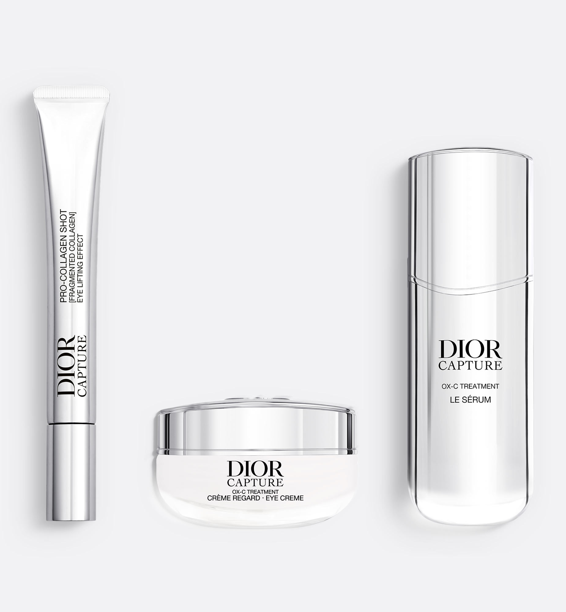 Dior Capture Wrinkle And Firmness Eye Trio-visibly Lifting Eye Care, Eye Cream And Face Serum
