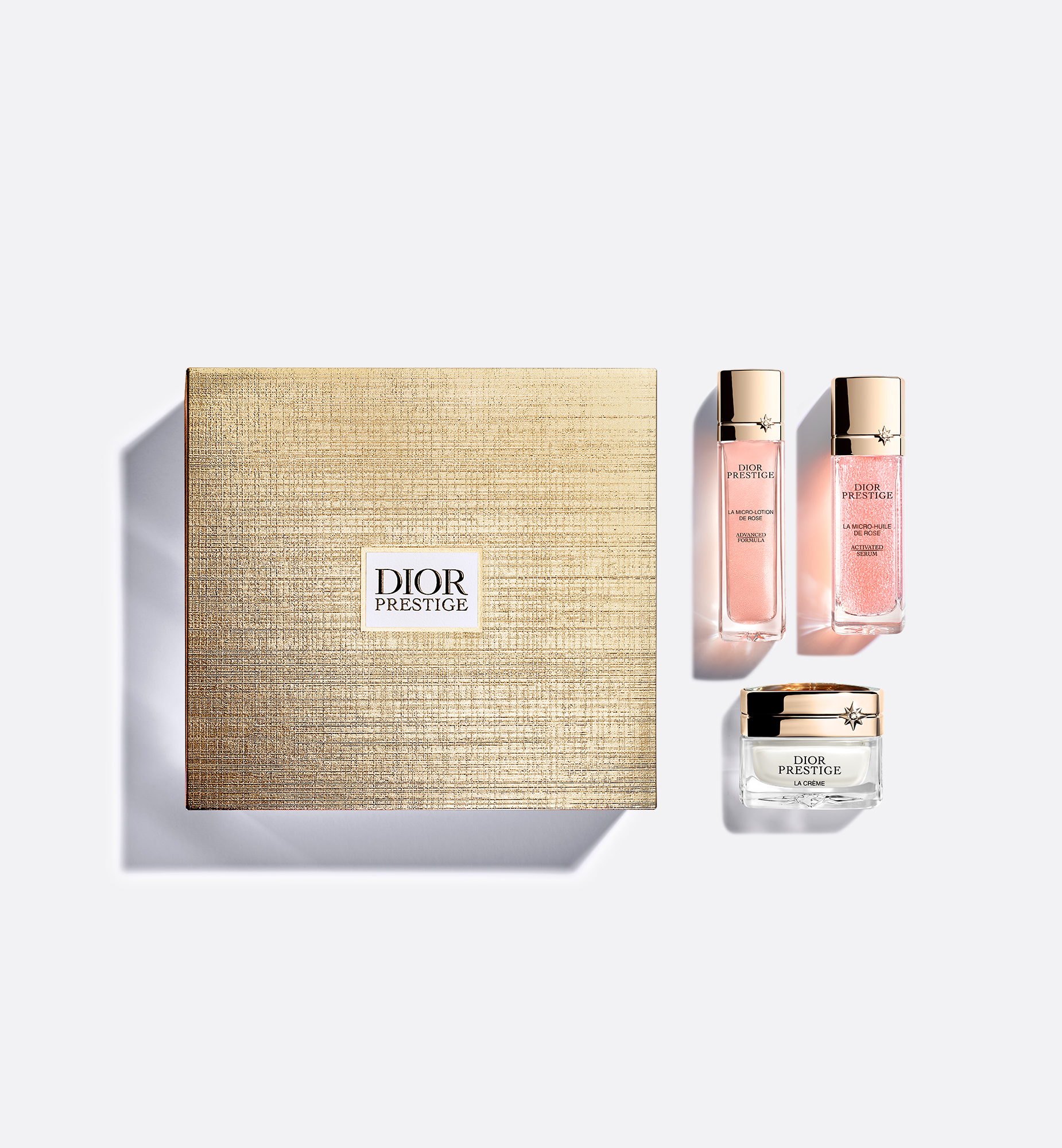 Dior Prestige Exceptional Micro-nutritive And Repairing Ritual Gift Set-face And Neck Lotion, Serum