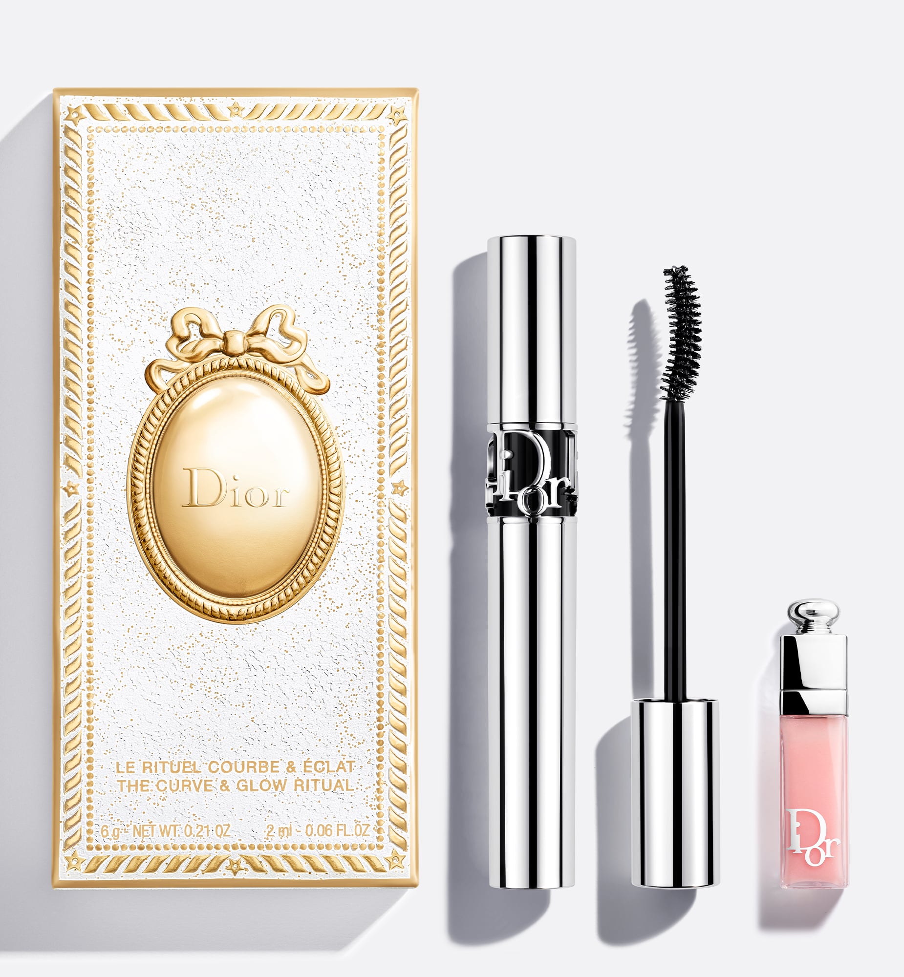 Dior Limited Edition-curl And Volume Mascara And Plumping Mini-gloss In Refill