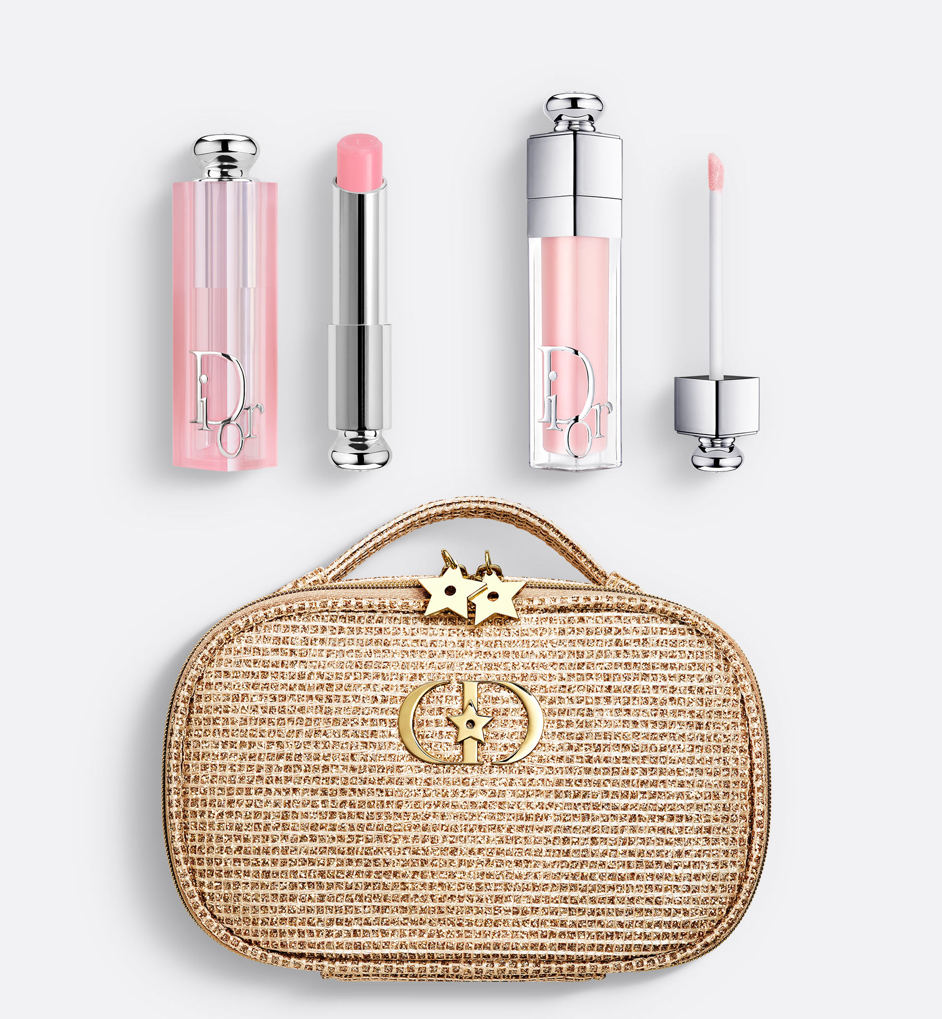 Dior Glow Makeup Set: Lip Balm & Gloss in a Christmas Gift Set