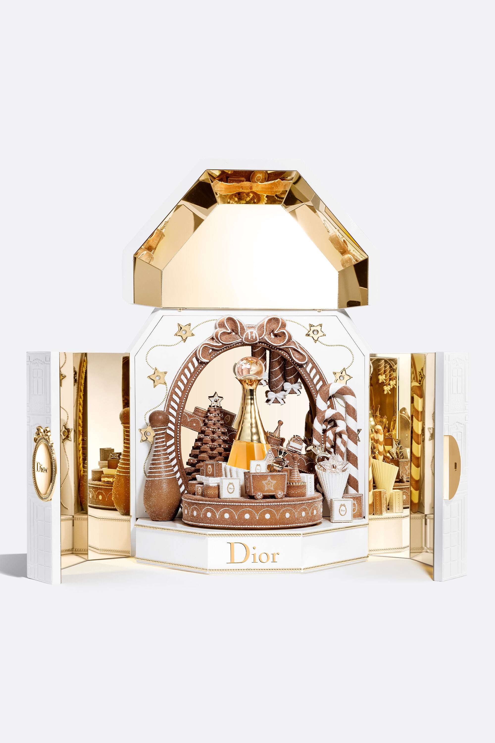 Music box with J'adore l'Or fragrance: Dior perfume Christmas gift