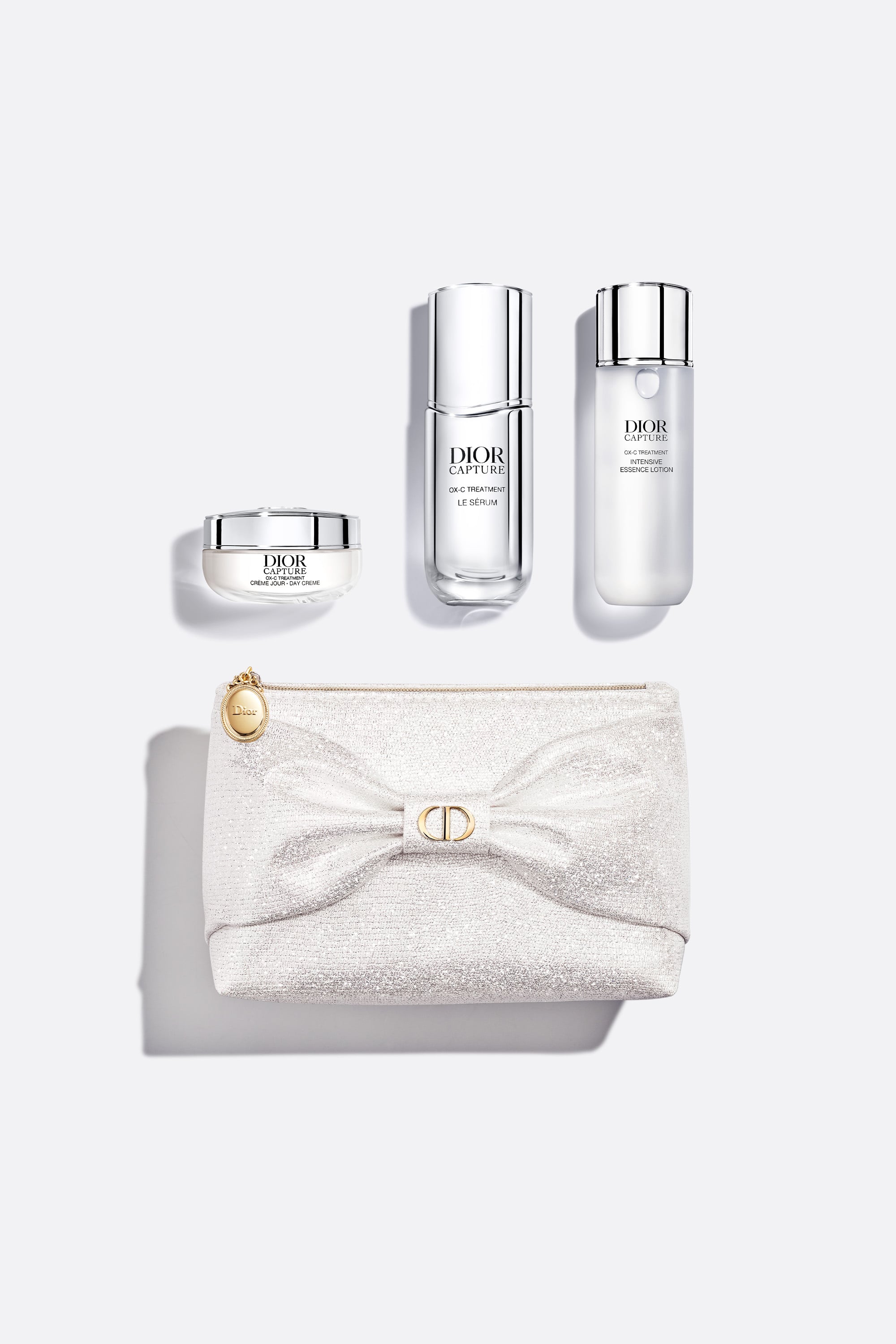 Dior Capture anti-aging skincare set: lotion, serum and face cream