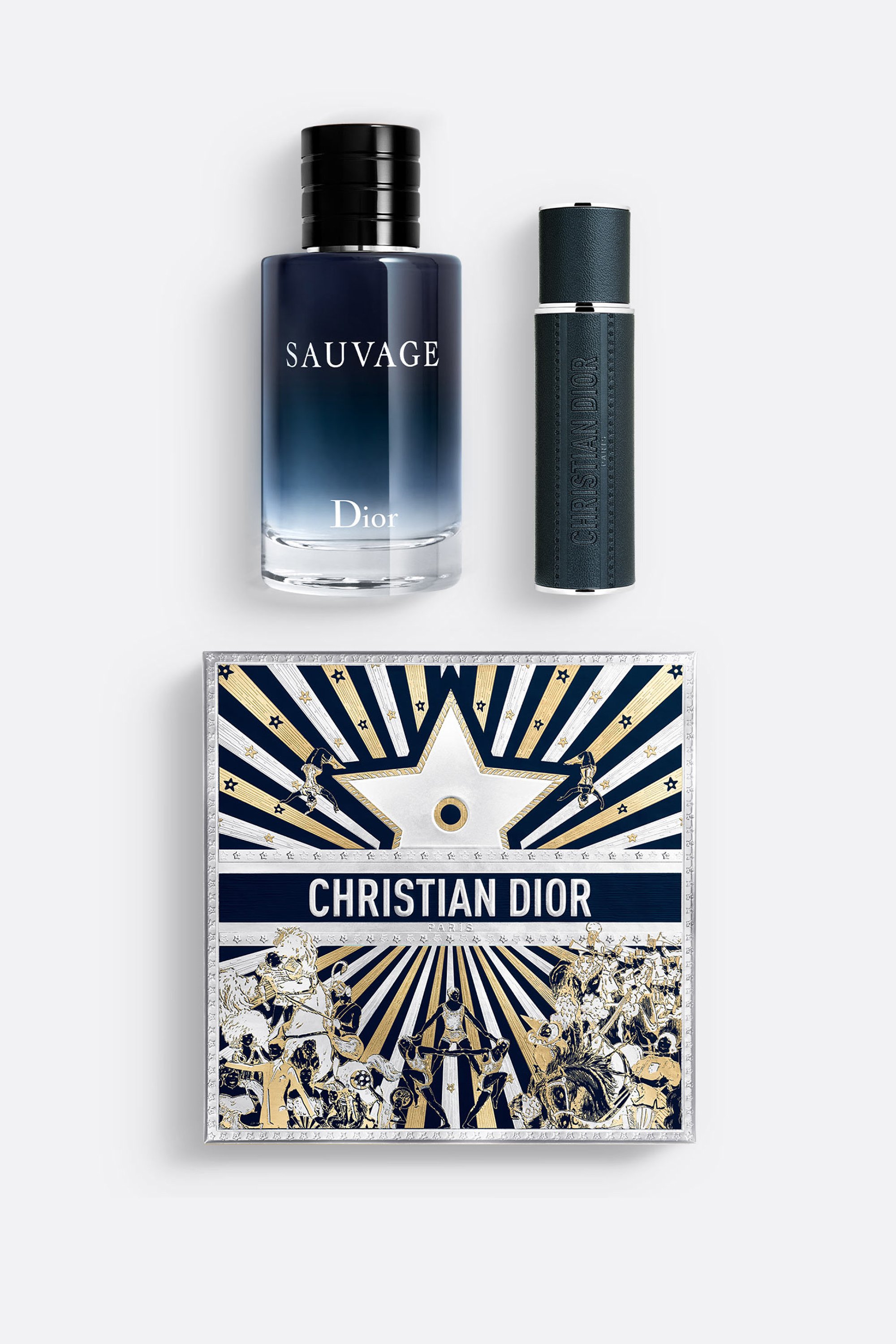 Dior Sauvage Travel Collection コフレ Sauvage Eau de Toilette Travel Spray Gift Set for Men | DIOR US