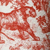 Toile de Jouy rouge