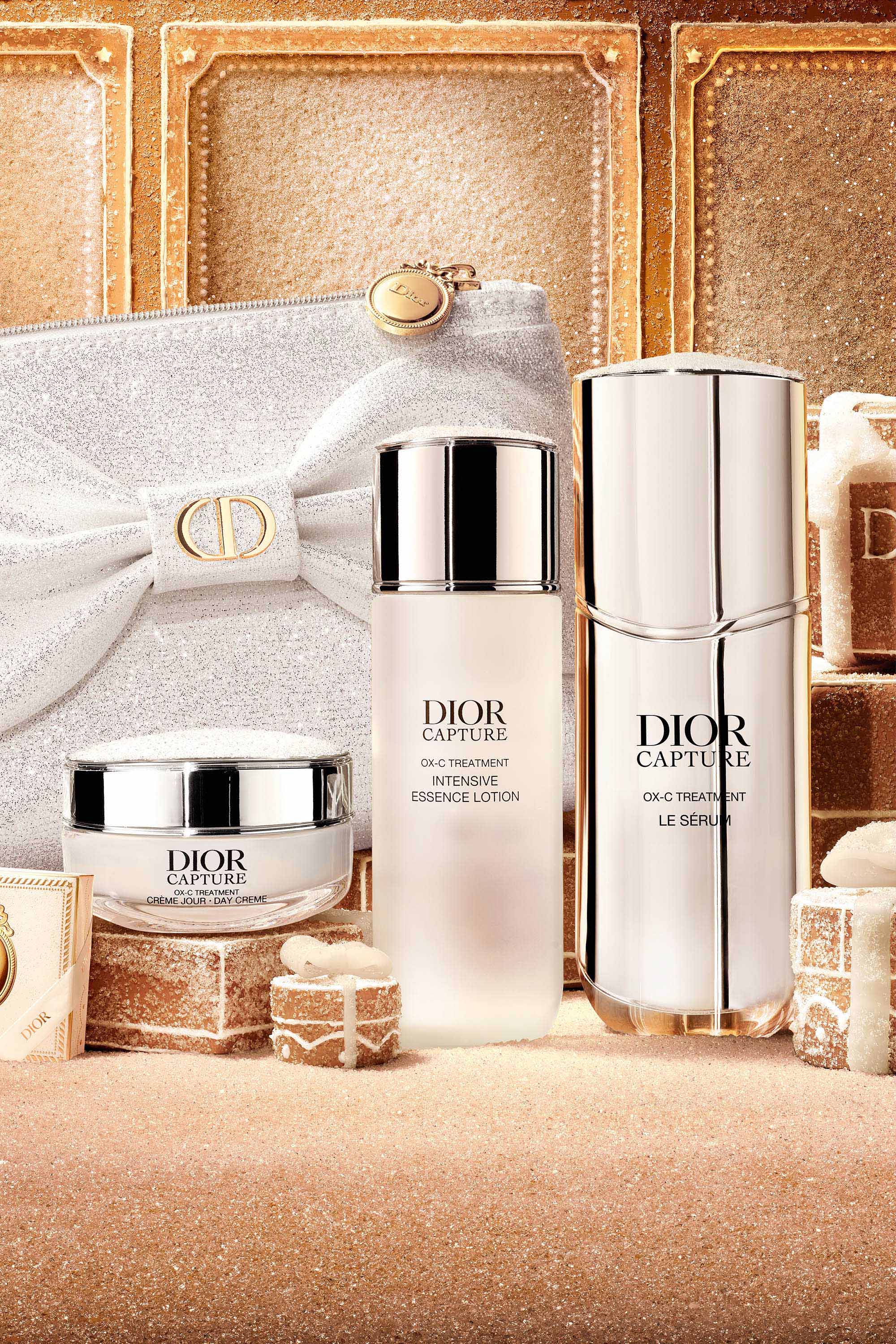 DIOR スキンケアギフトセット 5点 Dior Capture anti-aging skincare set: lotion, serum and face cream