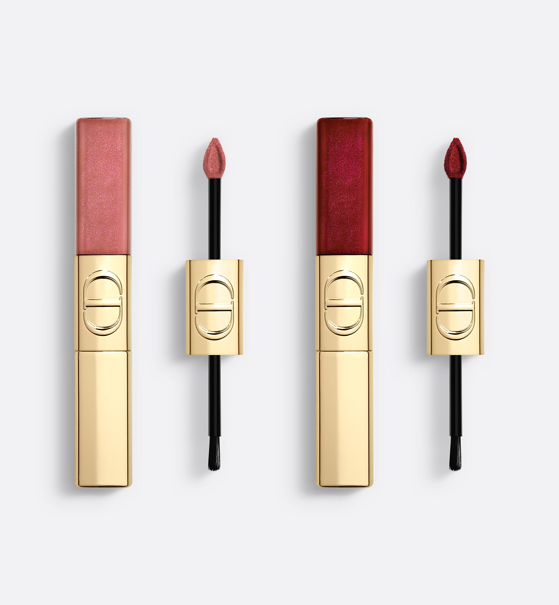 Rouge Dior Liquid Sequin Duo en édition limitée - 100 Spectacular Nude & 881 Carousel | Dior FR