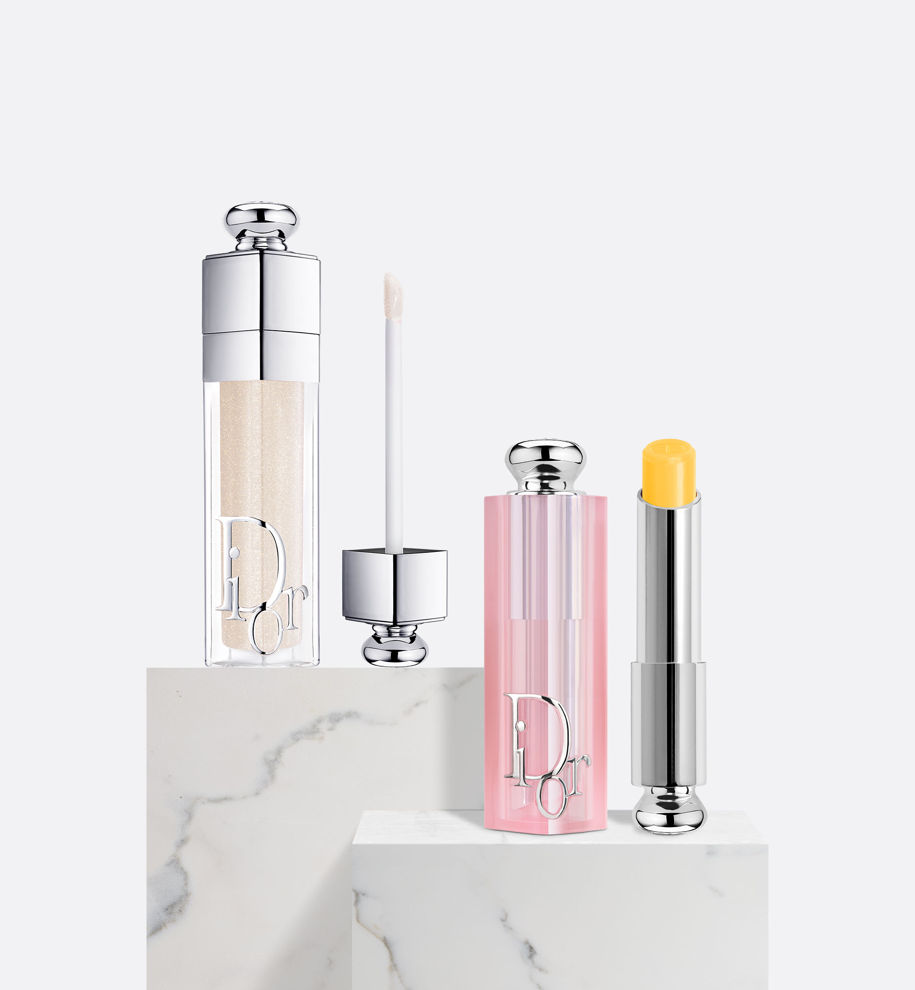 Lip Makeup Set - Dior Addict Citrus Lip Glow and Glowmania