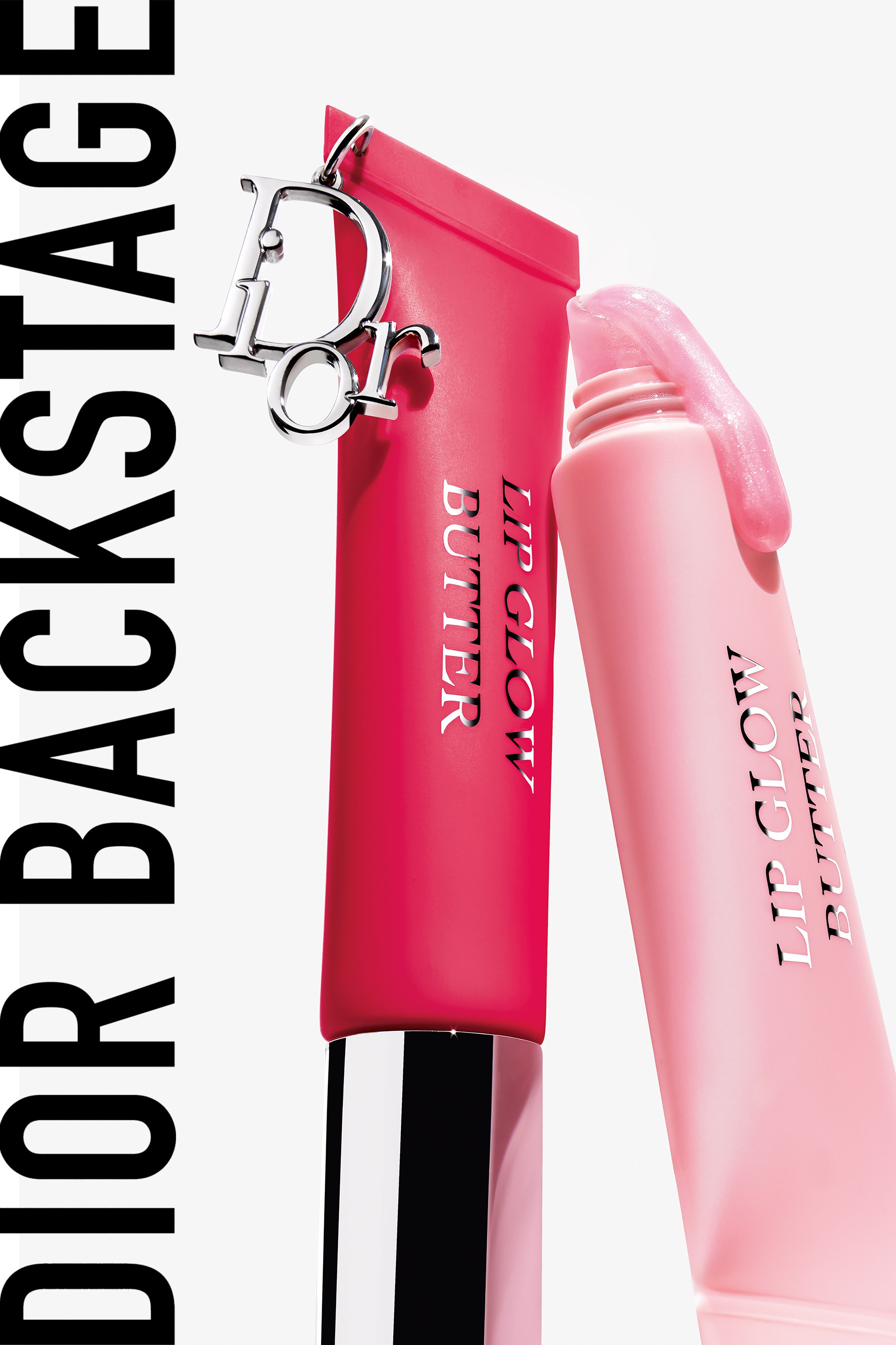 ショッパー付ディオールアディクトリップグロウ バター 102＆101 DIOR】 ディオール アディクト リップ グロウ バター ロゴチャーム付き